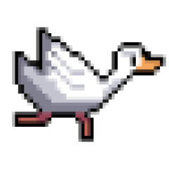 goose.run logo of a running goose